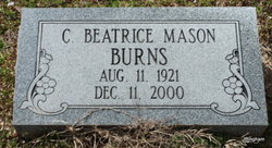 Clara Beatrice <I>Mason</I> Burns 