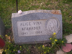 Alice Vina Afanador 