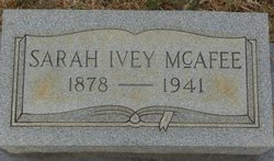 Sarah Emily <I>Ivey</I> McAfee 