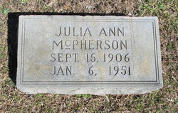 Julia Ann McPherson 