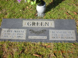 Blanche <I>Raper</I> Green 