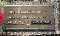 Martha Sue <I>Adamson</I> Abney 