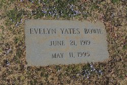 Evelyn <I>Yates</I> Bowie 
