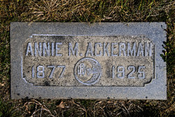 Annie M. <I>Walsh</I> Ackerman 