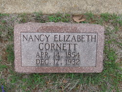 Nancy Elizabeth <I>Applin</I> Cornett 