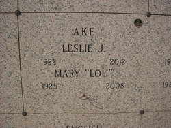 Mary Louise “Lou” <I>Galle</I> Ake 