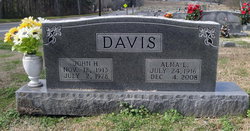 Alma Lee <I>Curtis</I> Davis 
