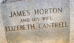Elizabeth <I>Cantrell</I> Horton 