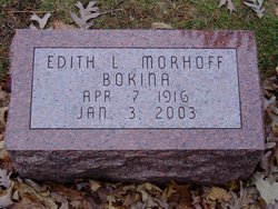 Edith L <I>Morhoff</I> Bokina 