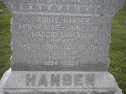 Maggie <I>Anderson</I> Hansen 