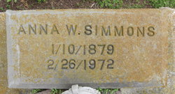 Anna W Simmons 