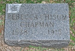 Rebecca Jane <I>Chisum</I> Chapman 