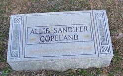 Allie <I>Sandifer</I> Copeland 