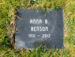 Anna Belle <I>Frazier</I> Benson 