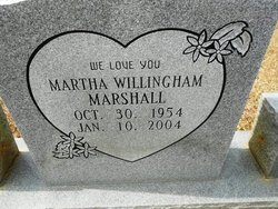 Martha <I>Willingham</I> Marshall 