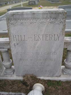 Henrietta <I>Hill</I> Esterly 