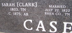 Sarah “Sadie” <I>Clark</I> Casey 