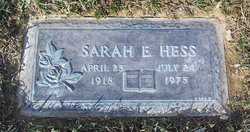 Sarah Eliza <I>Jones</I> Hess 
