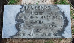 Martha <I>Bechert</I> Haneberg 