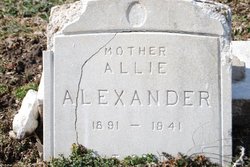 Allie <I>Glass</I> Alexander 
