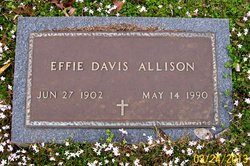 Effie <I>Davis</I> Allison 