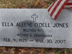 Ella Aleene <I>O'Dell</I> Jones 