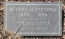 Bertha Mae <I>Gravestock</I> Stethem 