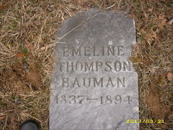 Emeline Ashbury <I>Thomas/Thompson</I> Bauman 