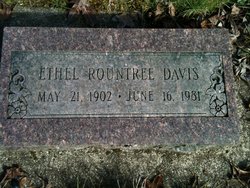Ethel Irene <I>Rountree</I> Davis 