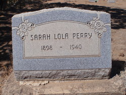 Sarah Lola <I>Atha</I> Perry 