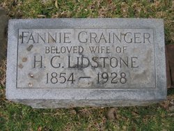 Fannie G <I>Grainger</I> Lidstone 