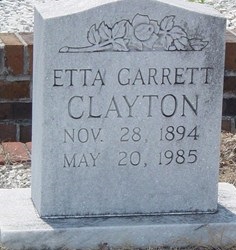 Etta <I>Garrett</I> Clayton 