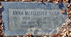 Anna <I>McAllister</I> Hahn 