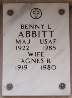 Maj Benny L. Abbitt 