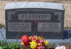 Alpha Anna <I>Wray</I> Ellison 