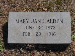 Mary Jane <I>Rainwaters</I> Alden 