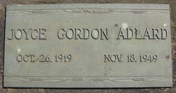 Joyce <I>Gordon</I> Adlard 