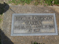 Bertha Flenora <I>Anderson</I> Harbin 