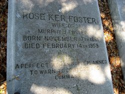 Rose <I>Ker</I> Foster 