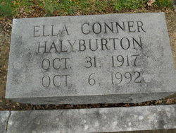 Ella <I>Conner</I> Halyburton 