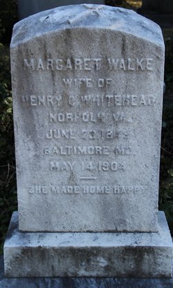 Margaret Walke <I>Taylor</I> Whitehead 