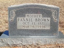 Frances Ann “Fannie” <I>Shaver</I> Brown 
