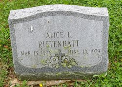 Alice L <I>Bressler</I> Ristenbatt 