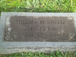 Thelma M Sneed 