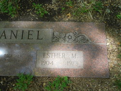 Esther Mamie <I>Spangler</I> Daniel 