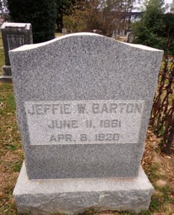Jefferson Davis “Jeffie” <I>Wynne</I> Barton 