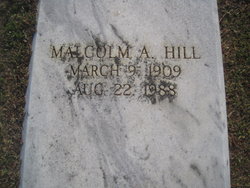 Malcolm A Hill 