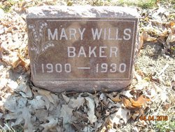 Mary G <I>Wills</I> Baker 
