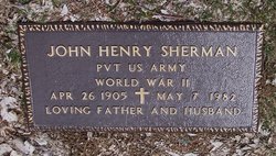 PVT John Henry Sherman 