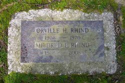 Mildred Lydia “Millie” <I>Ahrenius</I> Rhind 